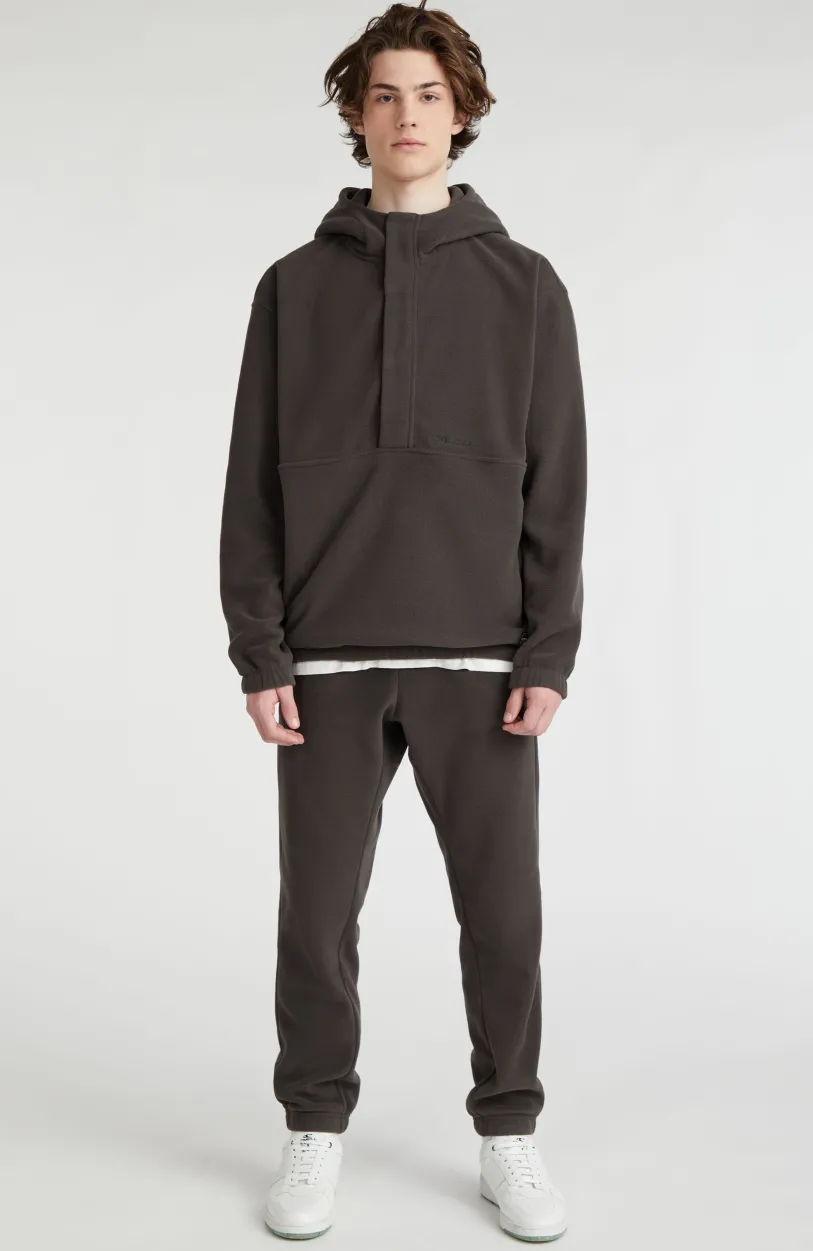 Hot O’Neill Hoodie Superfleece Met Halve Rits | Black Out Colour Block