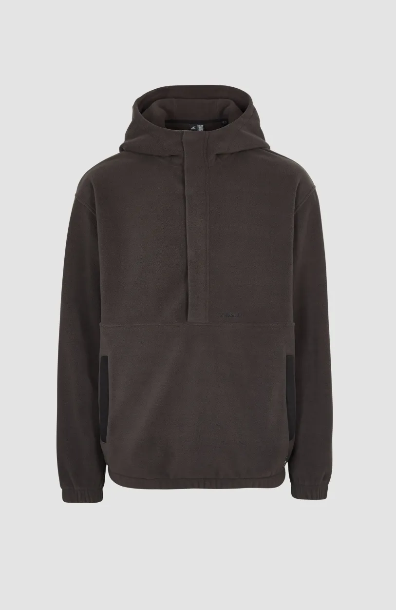 Hot O’Neill Hoodie Superfleece Met Halve Rits | Black Out Colour Block