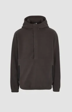 Hot O’Neill Hoodie Superfleece Met Halve Rits | Black Out Colour Block