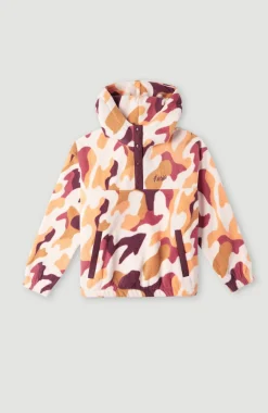 Best O’Neill Hoodie Superfleece Met Halve Rits | Purple Hiker Camo