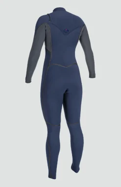 Outlet O’Neill Hyperfreak Fire 4/3+mm Chest Zip Full Wetsuit | NAVY/SHADE