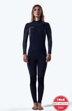 Online O’Neill Hyperfreak Fire 5/4+mm Chest Zip Full Wetsuit | NAVY/SHADE