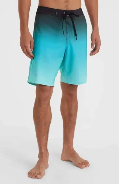 New O’Neill Hyperfreak Heat Fade 19" Boardshort | Black Heat Fade