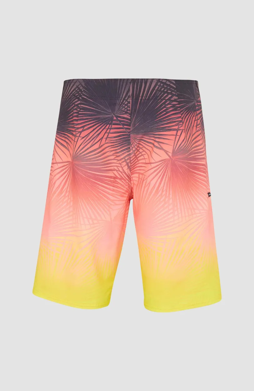 Clearance O’Neill Hyperfreak Heat S-Seam Fade 21" Boardshort | Coral S-Seam Heat Fade