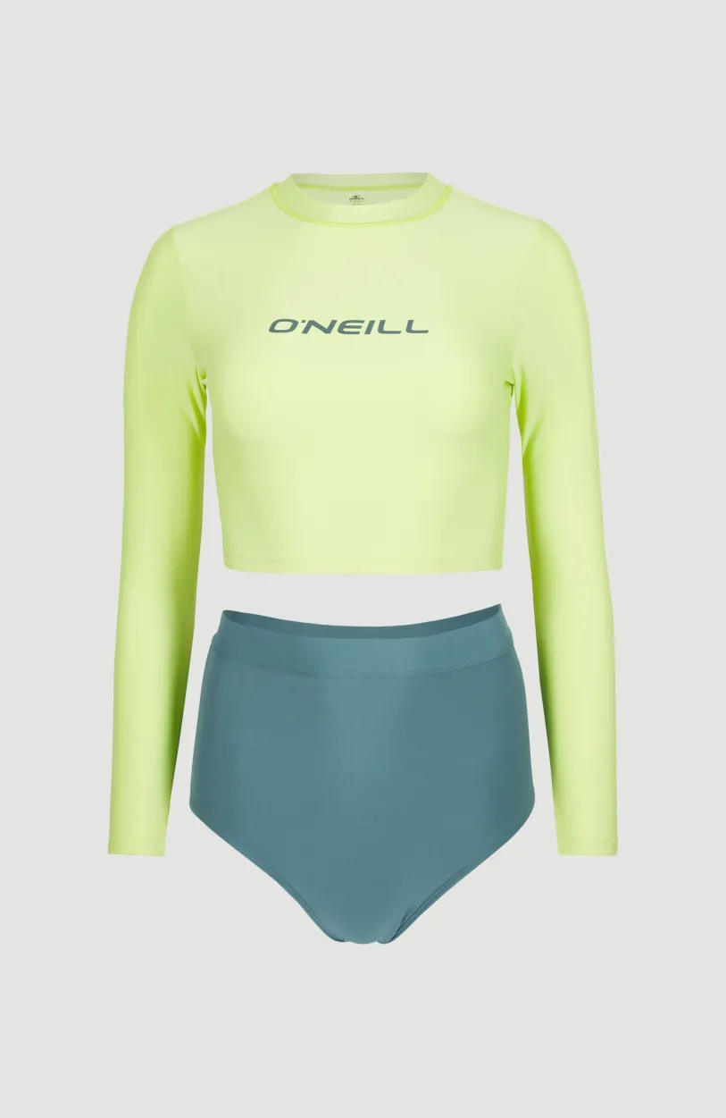 New O’Neill Hyperfreak Longsleeve Badpakset | Sunny Lime Colour Block