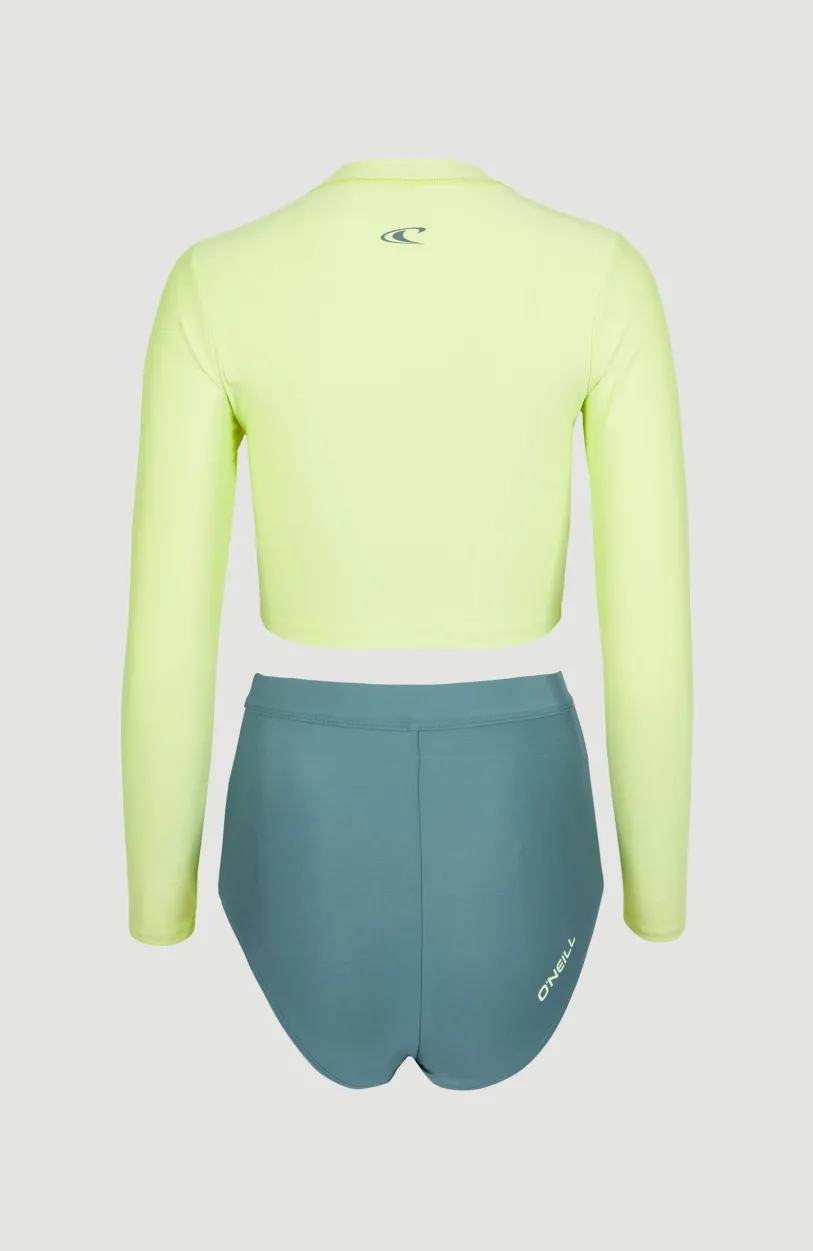 New O’Neill Hyperfreak Longsleeve Badpakset | Sunny Lime Colour Block
