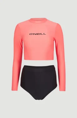 O’Neill Hyperfreak Longsleeve Badpakset | Georgia Peach Colour Block