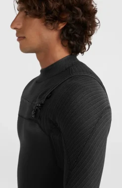 Outlet O’Neill Hyperfreak 4/3mm+ Chest Zip Full Wetsuit | BLACK/BLACK