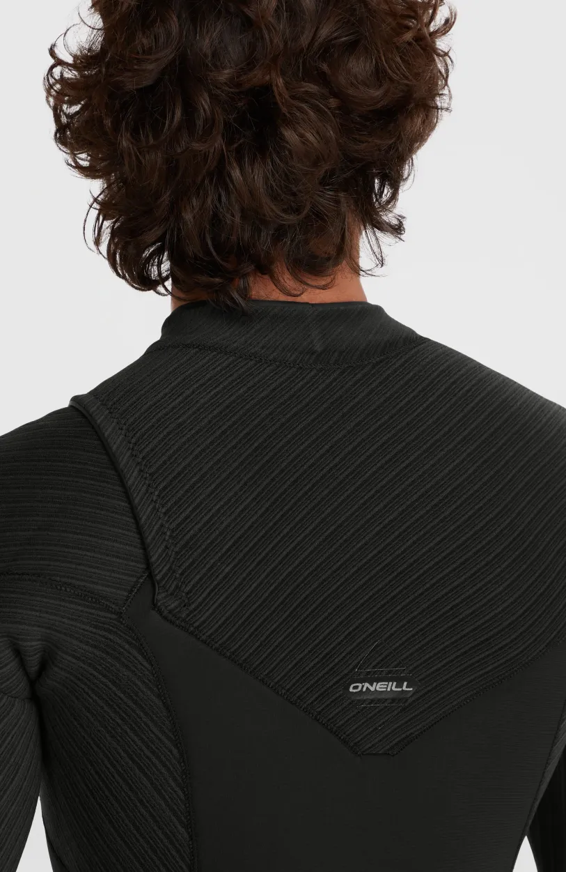 Outlet O’Neill Hyperfreak 4/3mm+ Chest Zip Full Wetsuit | BLACK/BLACK