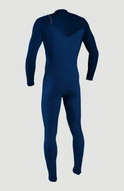 Hot O’Neill Hyperfreak 4/3mm+ Chest Zip Full Wetsuit | NVY/NVY