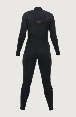 Best O’Neill Hyperfreak 3/2mm Chest Zip Full Wetsuit | BLACK/BLACK