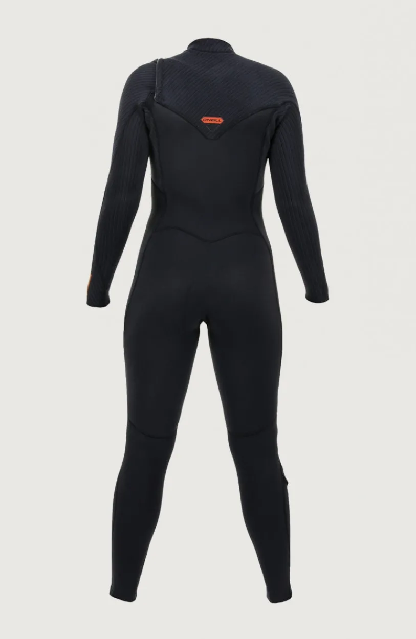 Best O’Neill Hyperfreak 3/2mm Chest Zip Full Wetsuit | BLACK/BLACK
