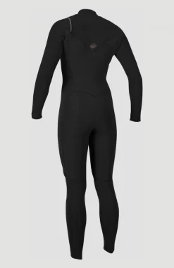 Best O’Neill Hyperfreak 4/3mm+ Chest Zip Full Wetsuit | BLACK/BLACK
