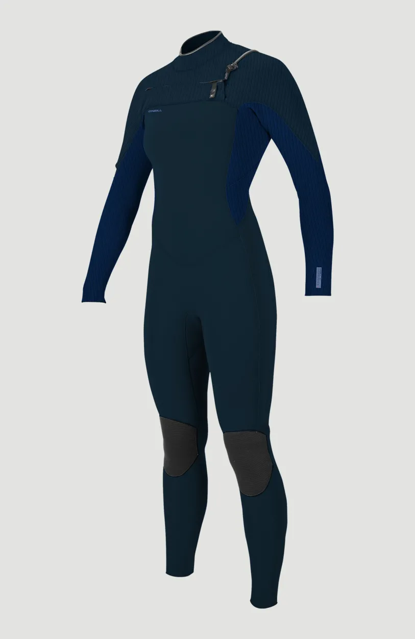 New O’Neill Hyperfreak 4/3mm+ Chest Zip Full Wetsuit | SHADE/NAVY