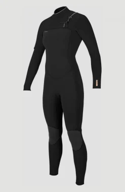 Outlet O’Neill Hyperfreak 5/4mm Chest Zip Full Wetsuit | BLACK/BLACK