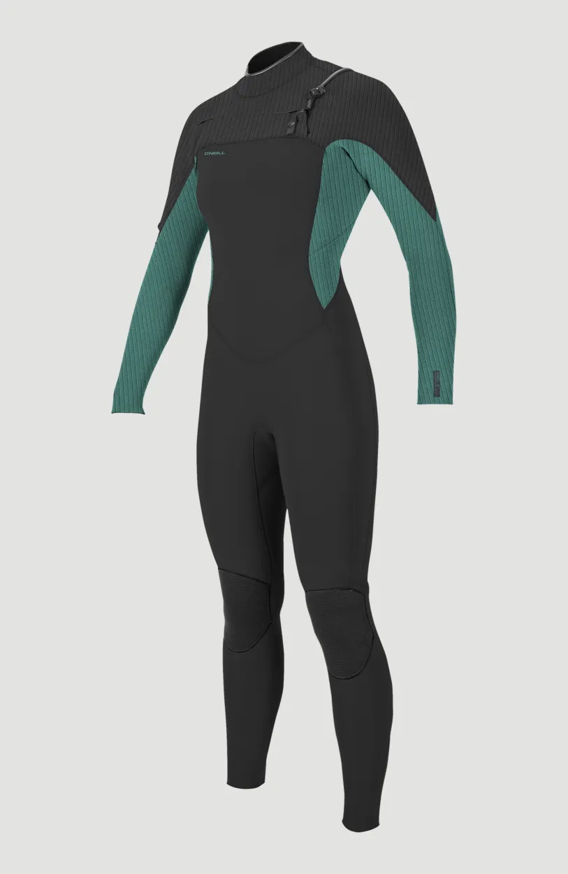 Best O’Neill Hyperfreak 5/4mm Chest Zip Full Wetsuit | RAVEN/BRISTOL