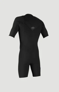 O’Neill Hyperfreak 2mm Chest Zip Shortsleeve Spring Wetsuit | BLACK/BLACK