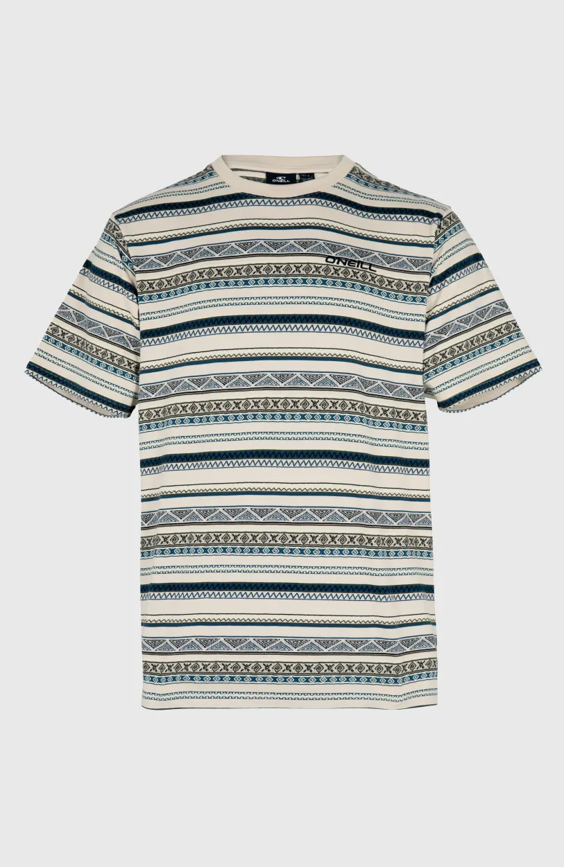 Hot O’Neill Ikat Jacquard T-shirt | Grey Ikat Stripe