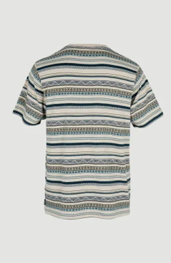 Hot O’Neill Ikat Jacquard T-shirt | Grey Ikat Stripe