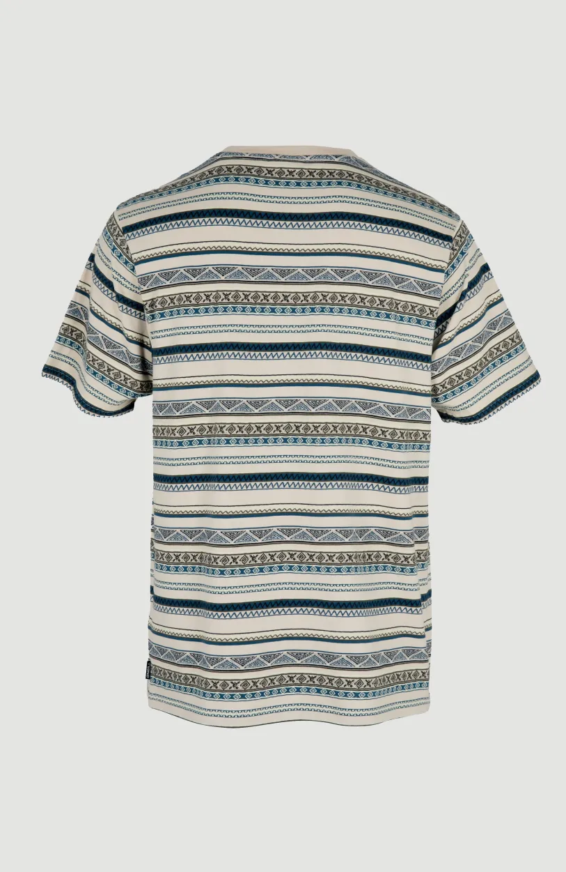 Hot O’Neill Ikat Jacquard T-shirt | Grey Ikat Stripe