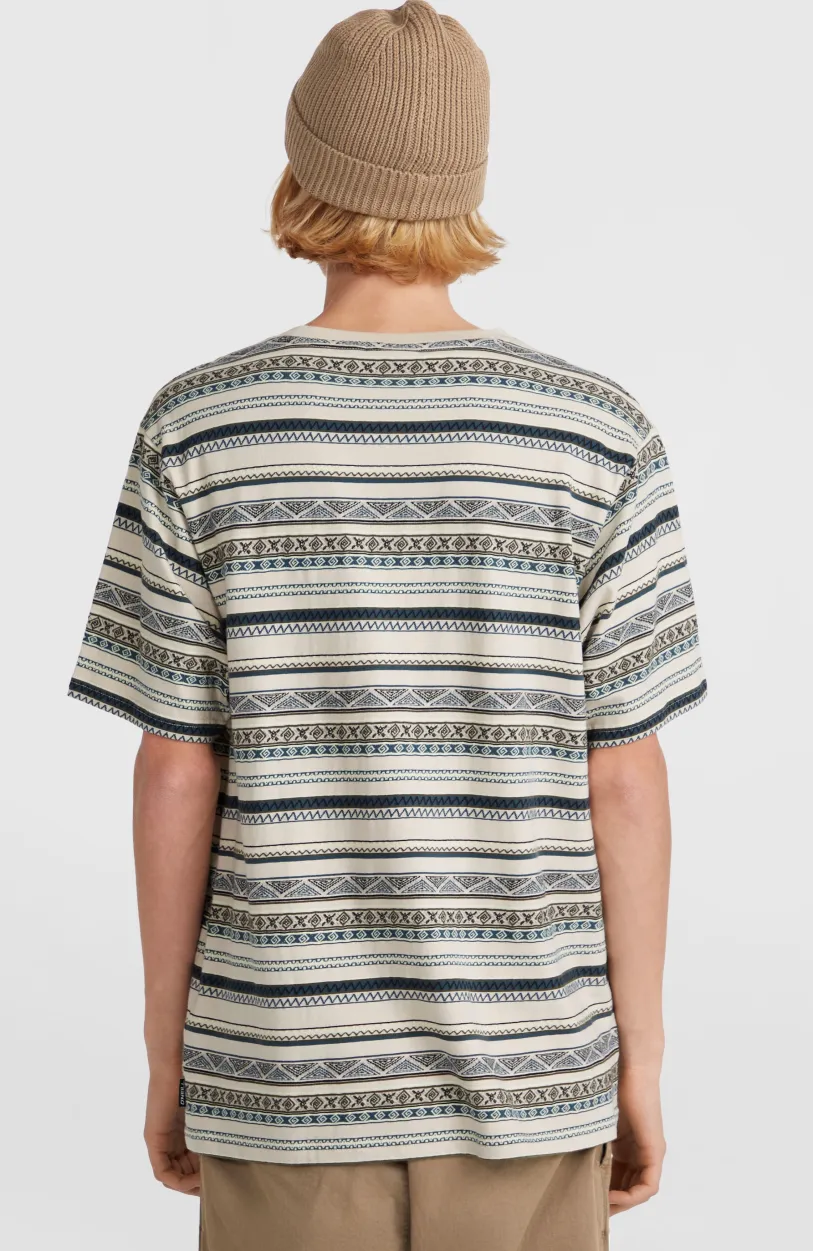 Hot O’Neill Ikat Jacquard T-shirt | Grey Ikat Stripe