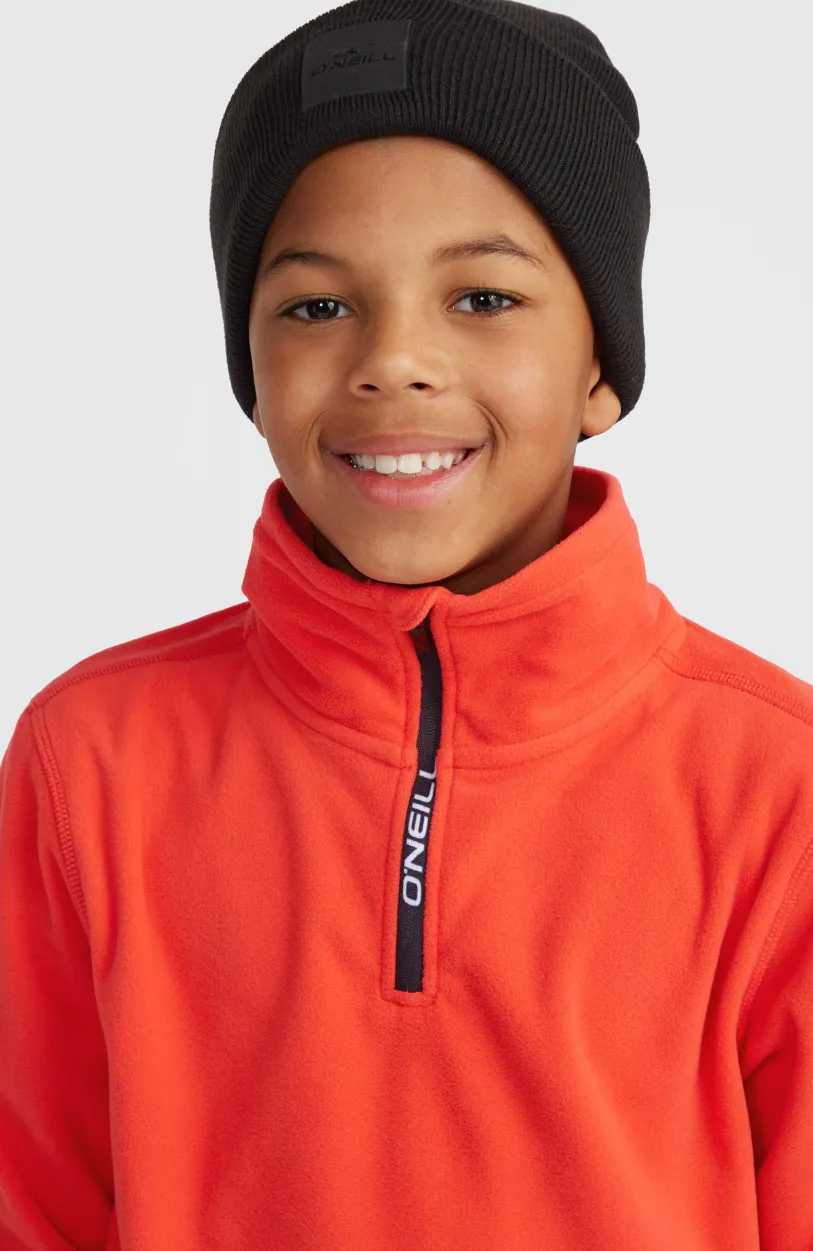 Outlet O’Neill Jack's Polartec® 100 Fleecetrui Met Halve Rits | Paprika Flame