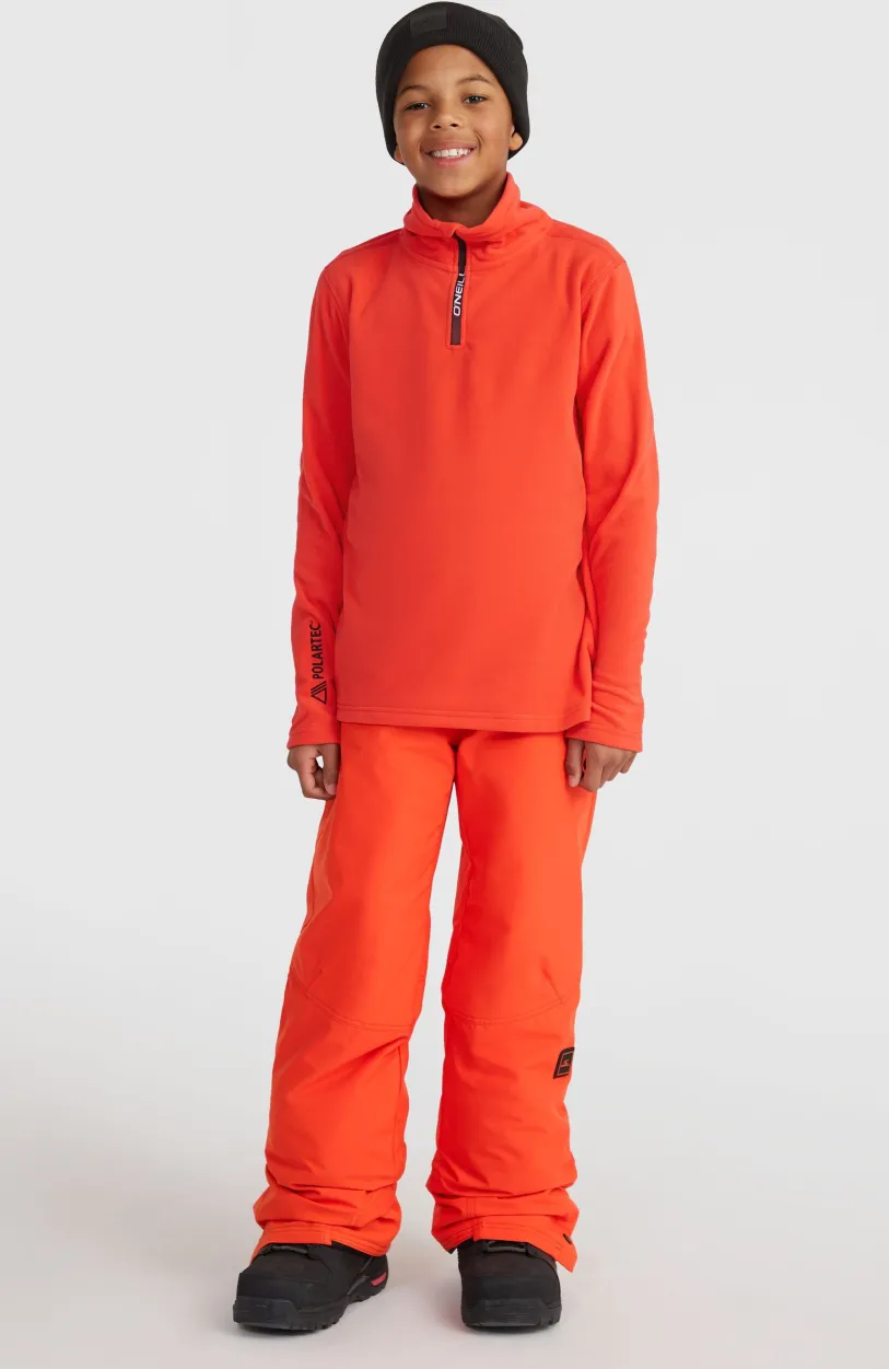 Outlet O’Neill Jack's Polartec® 100 Fleecetrui Met Halve Rits | Paprika Flame