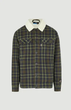 Online O’Neill Jas Fleece-Lined | Blue Shirt Check