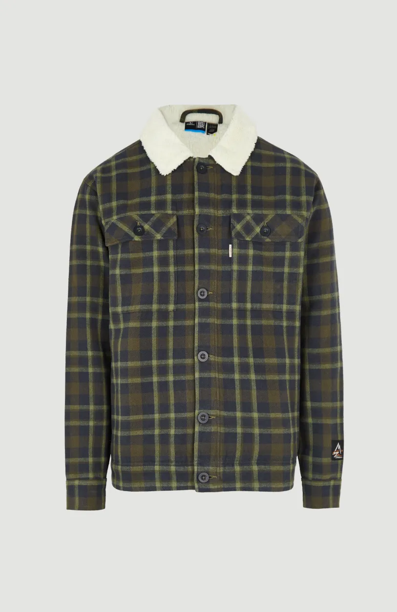 Online O’Neill Jas Fleece-Lined | Blue Shirt Check