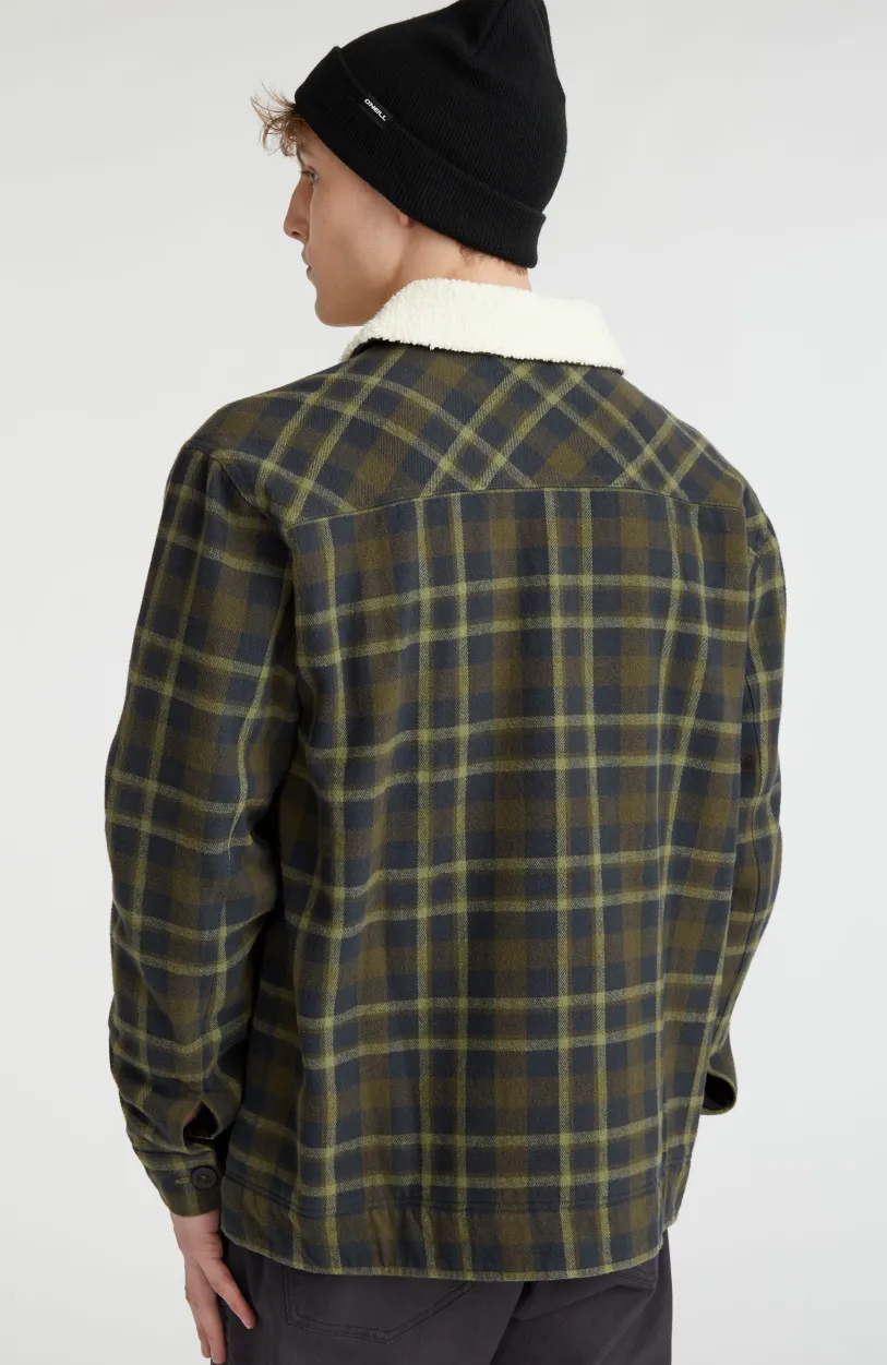 Online O’Neill Jas Fleece-Lined | Blue Shirt Check
