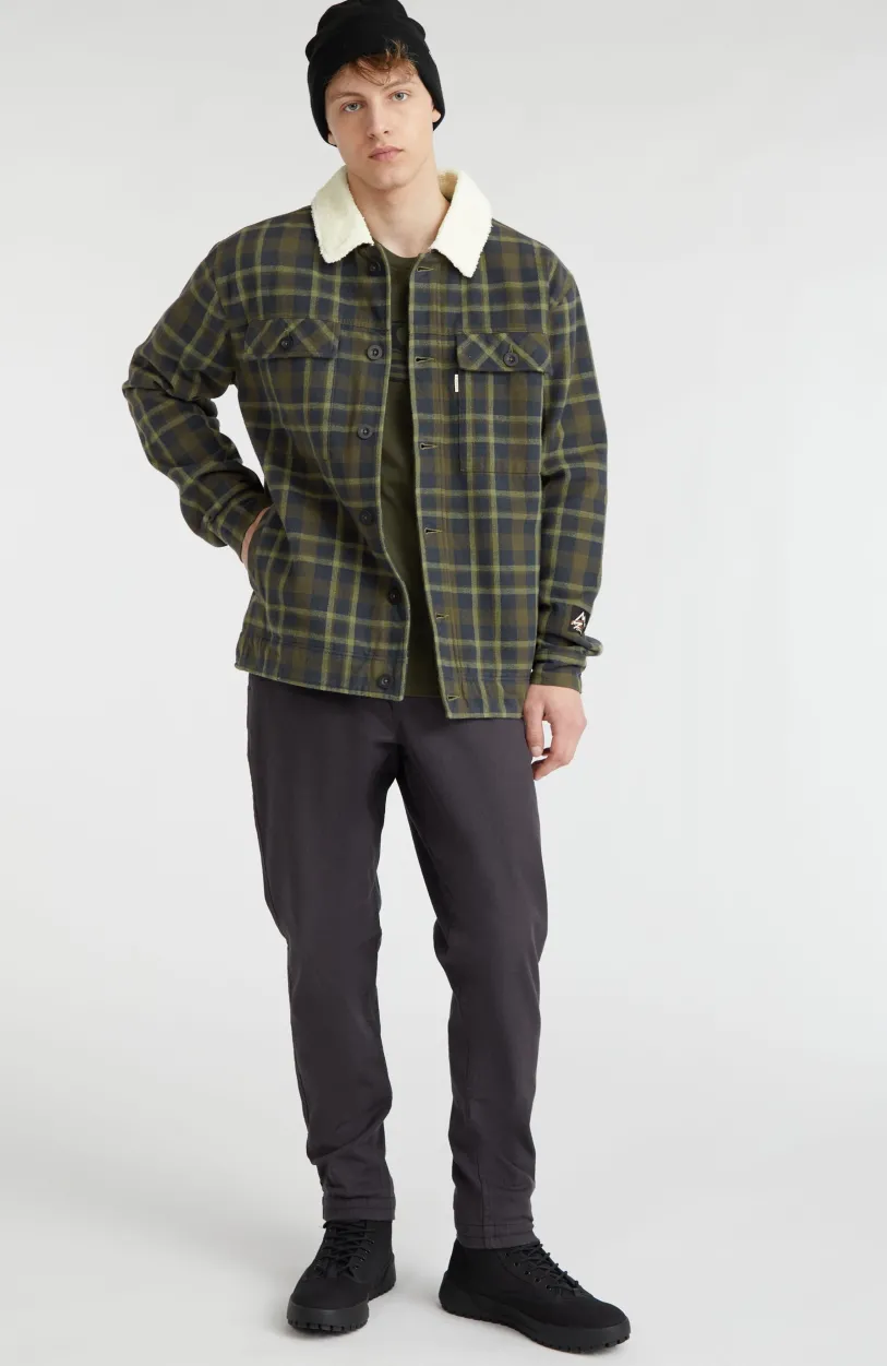 Online O’Neill Jas Fleece-Lined | Blue Shirt Check