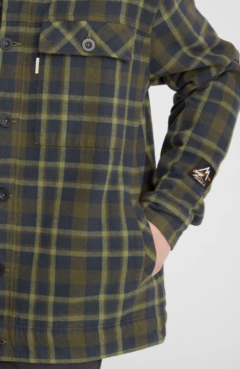 Online O’Neill Jas Fleece-Lined | Blue Shirt Check