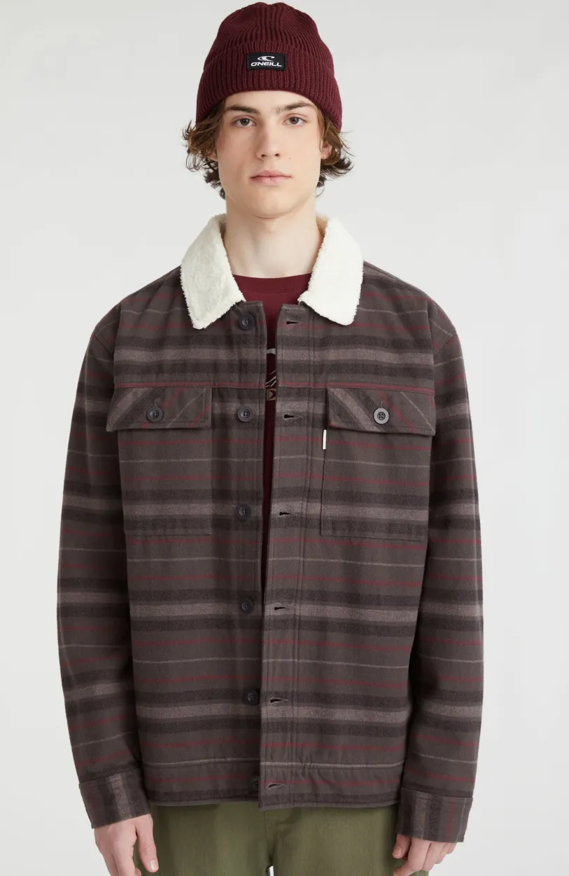Online O’Neill Jas Fleece-Lined | Grey Crossover Stripe