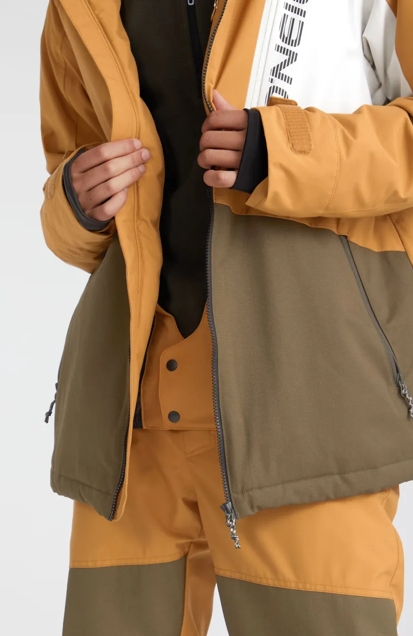 Outlet O’Neill Jas Jacksaw | Rich Caramel Colour block