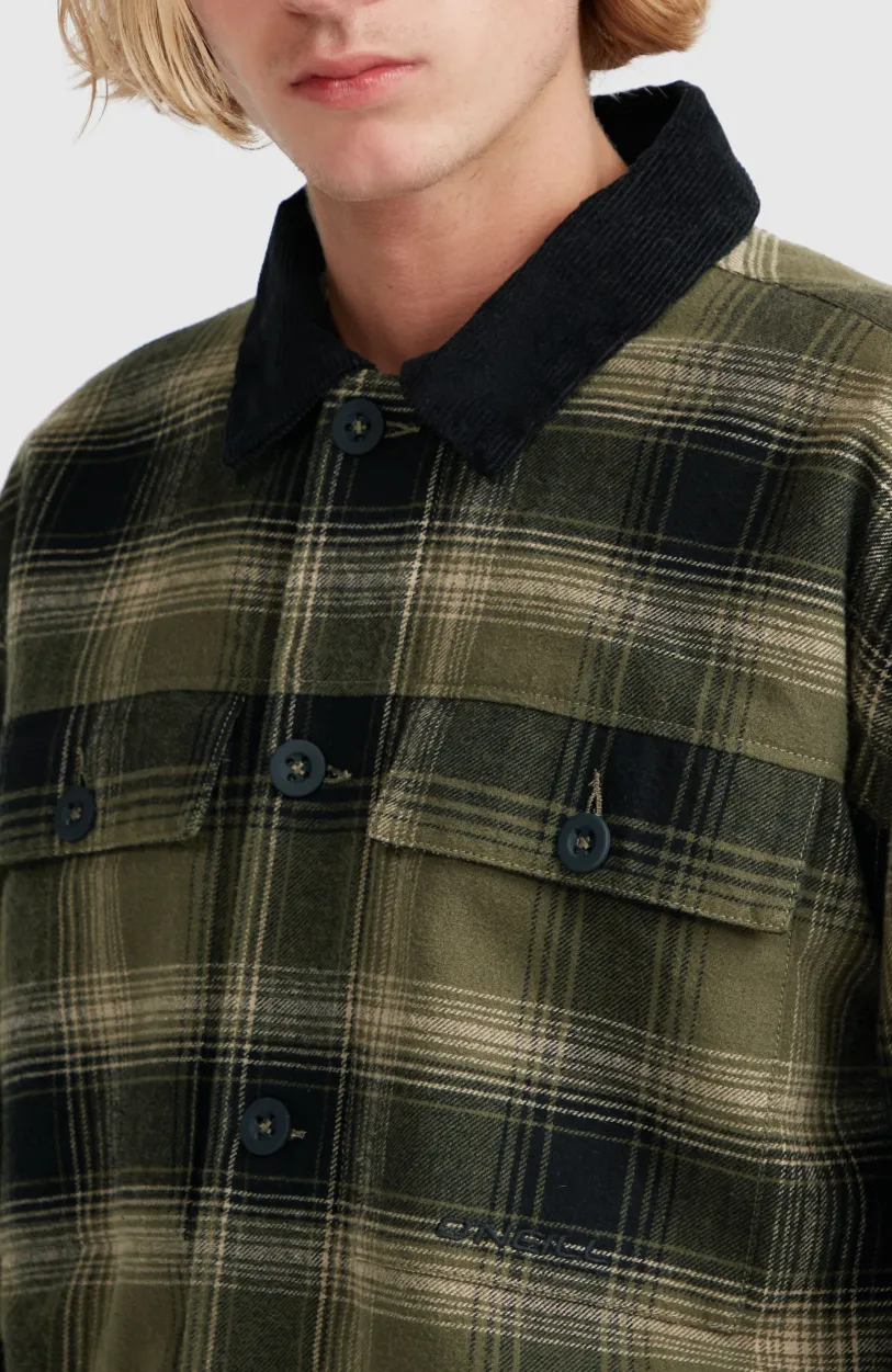 Sale O’Neill Jas Met Fleecevoering | Green Check Small