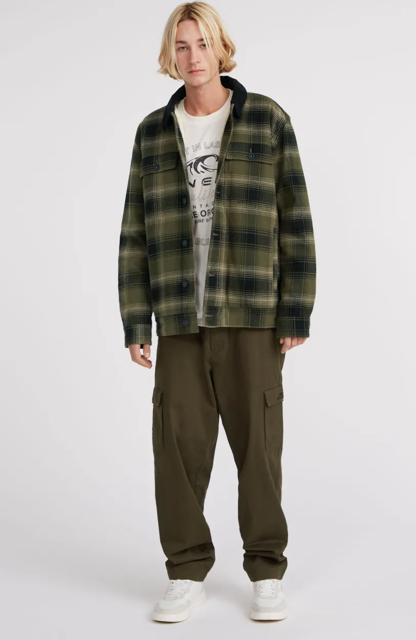 Sale O’Neill Jas Met Fleecevoering | Green Check Small