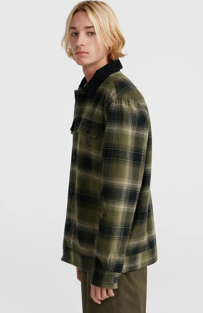 Sale O’Neill Jas Met Fleecevoering | Green Check Small