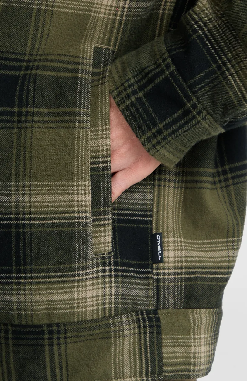 Sale O’Neill Jas Met Fleecevoering | Green Check Small