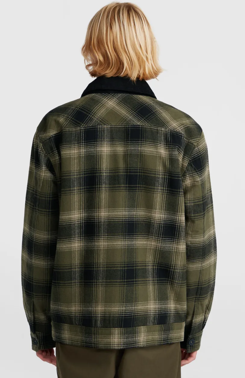 Sale O’Neill Jas Met Fleecevoering | Green Check Small