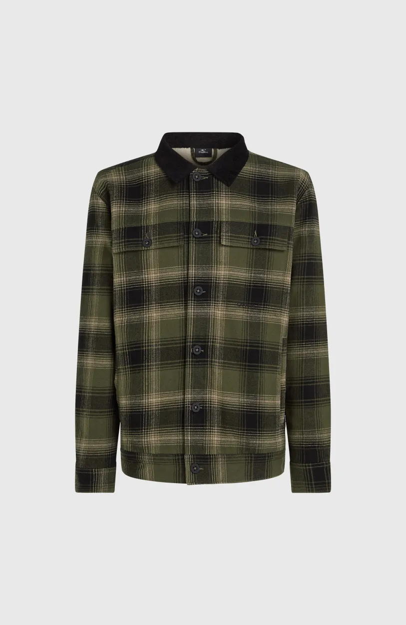 Sale O’Neill Jas Met Fleecevoering | Green Check Small