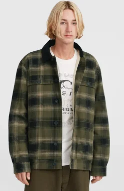 Sale O’Neill Jas Met Fleecevoering | Green Check Small