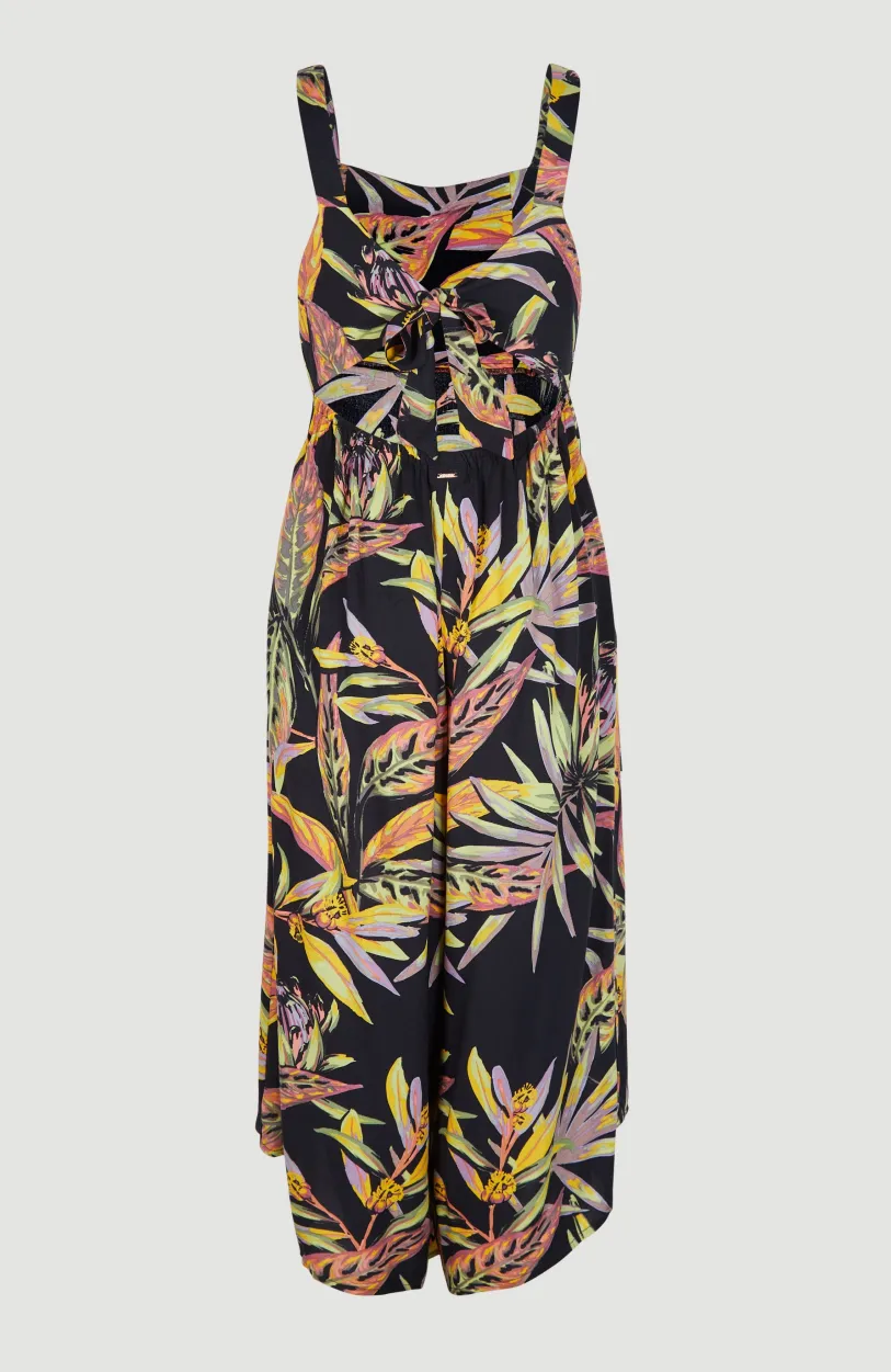 Outlet O’Neill Jumpsuit Alba | Black Tropical Flower