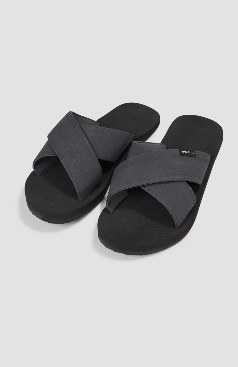 Discount O’Neill Koosh Cross Over BLOOM™ Slippers | Black Out