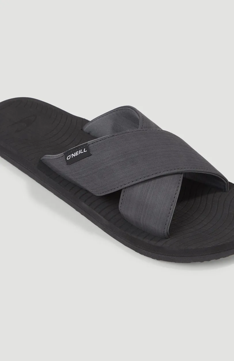 Discount O’Neill Koosh Cross Over BLOOM™ Slippers | Black Out