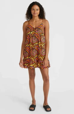Outlet O’Neill Malu Beach Jurk | Orange Rainbow Stripe