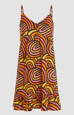 Outlet O’Neill Malu Beach Jurk | Orange Rainbow Stripe