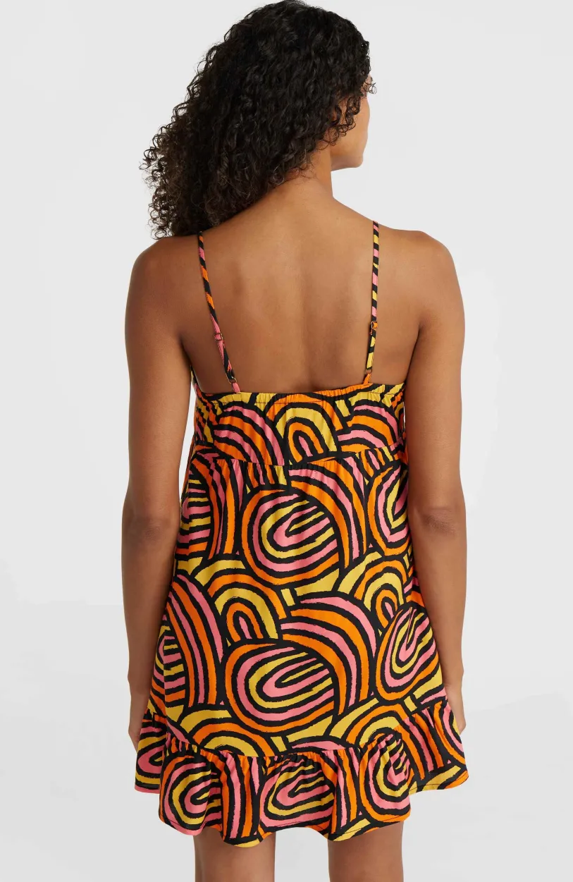 Outlet O’Neill Malu Beach Jurk | Orange Rainbow Stripe