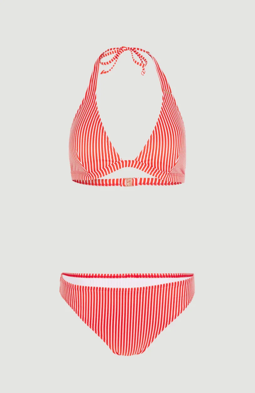 Clearance O’Neill Marga - Cruz Halterbikiniset | Red Simple Stripe