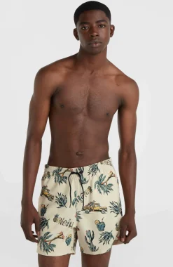 Hot O’Neill Mix And Match Cali Print 15'' Zwembroek | Beige Venice Beach