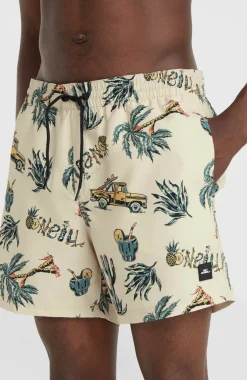 Hot O’Neill Mix And Match Cali Print 15'' Zwembroek | Beige Venice Beach